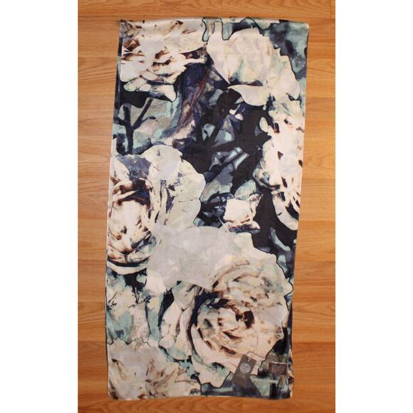 Vince Camuto 100% Silk 72" x 18" Dream Floral Oblong Scarf #VC2495 - Picture 2 of 2